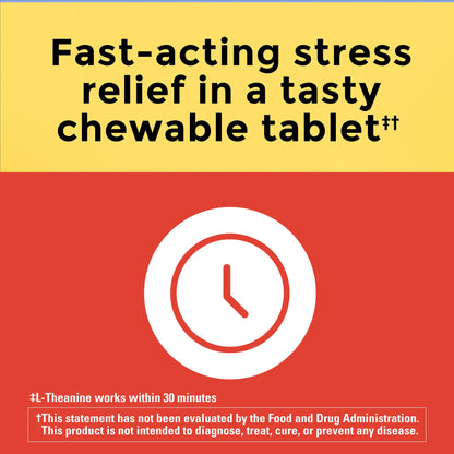 Nature Made Chewable L Theanine 200mg, L-Theanine Supplement for Stress Relief Nature MadeBuy Supplements Australia