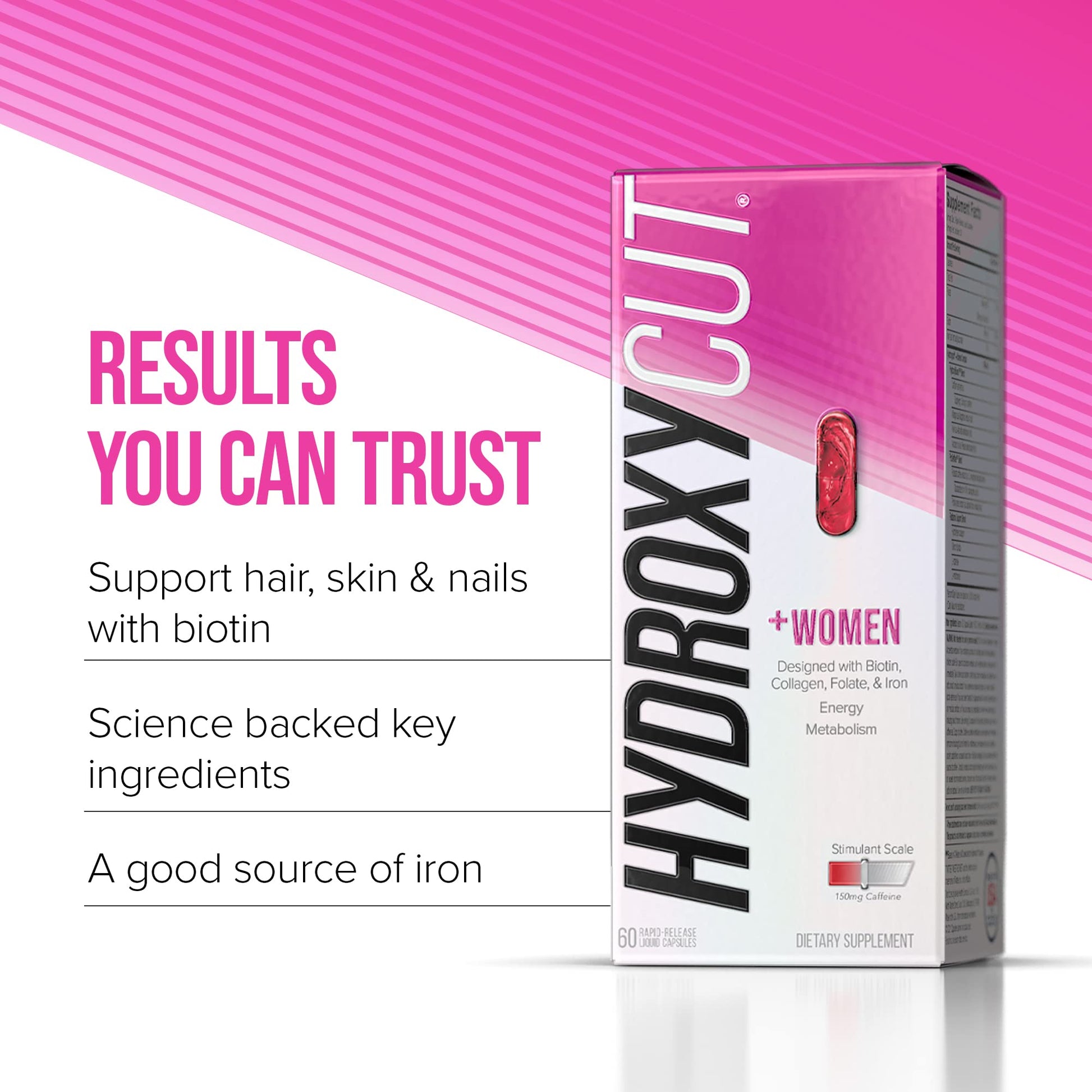 Hydroxycut + Women Pills with Biotin & Collagen | Hair Nails and Skin Vitamins | Iron Supplement HydroxycutBuy Supplements Australia