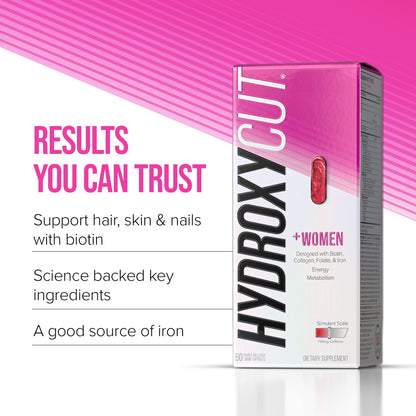Hydroxycut + Women Pills with Biotin & Collagen | Hair Nails and Skin Vitamins | Iron Supplement HydroxycutBuy Supplements Australia