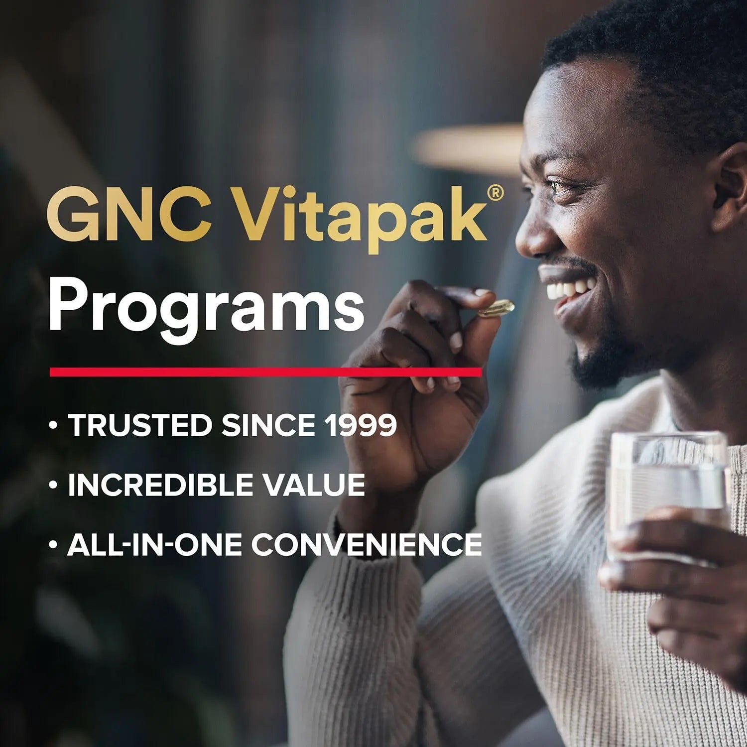 GNC Mega Men Performance and Vitality Vitapak Program, Convenient Complete Nutrition, 5 Products in 1 Packet, Circulation GNC