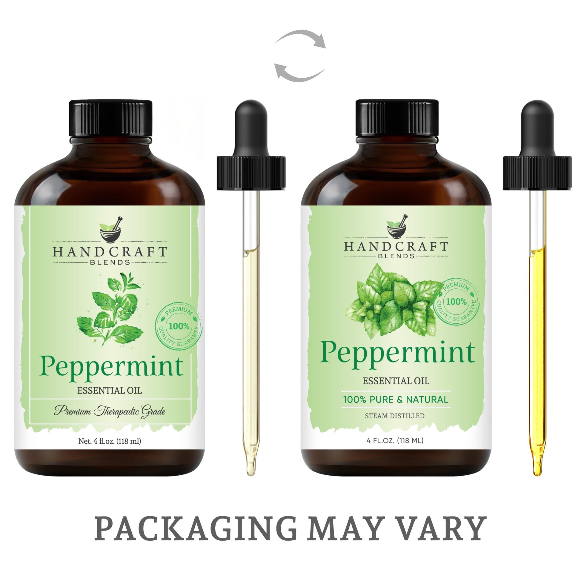 Handcraft Blends Peppermint Essential Oil - Huge 4 Fl Oz - 100% Pure and Natural - Premium Grade Handcraft BlendsBuy Supplements Australia