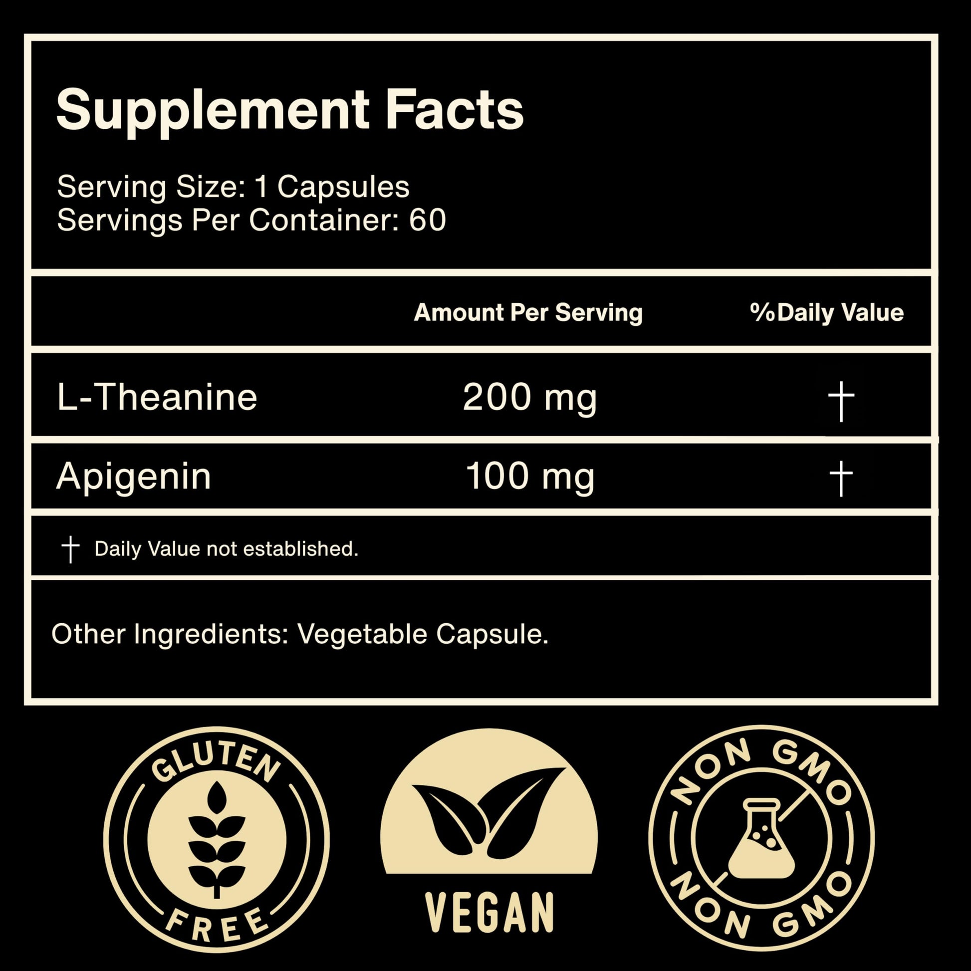 Mindvance Apigenin 100mg with L-Theanine 200mg Supplement Capsules for Sleep Support, Relaxation, Clarity & Calm | Melatonin Free | 60 Vegan Capsules MindvanceBuy Supplements Australia