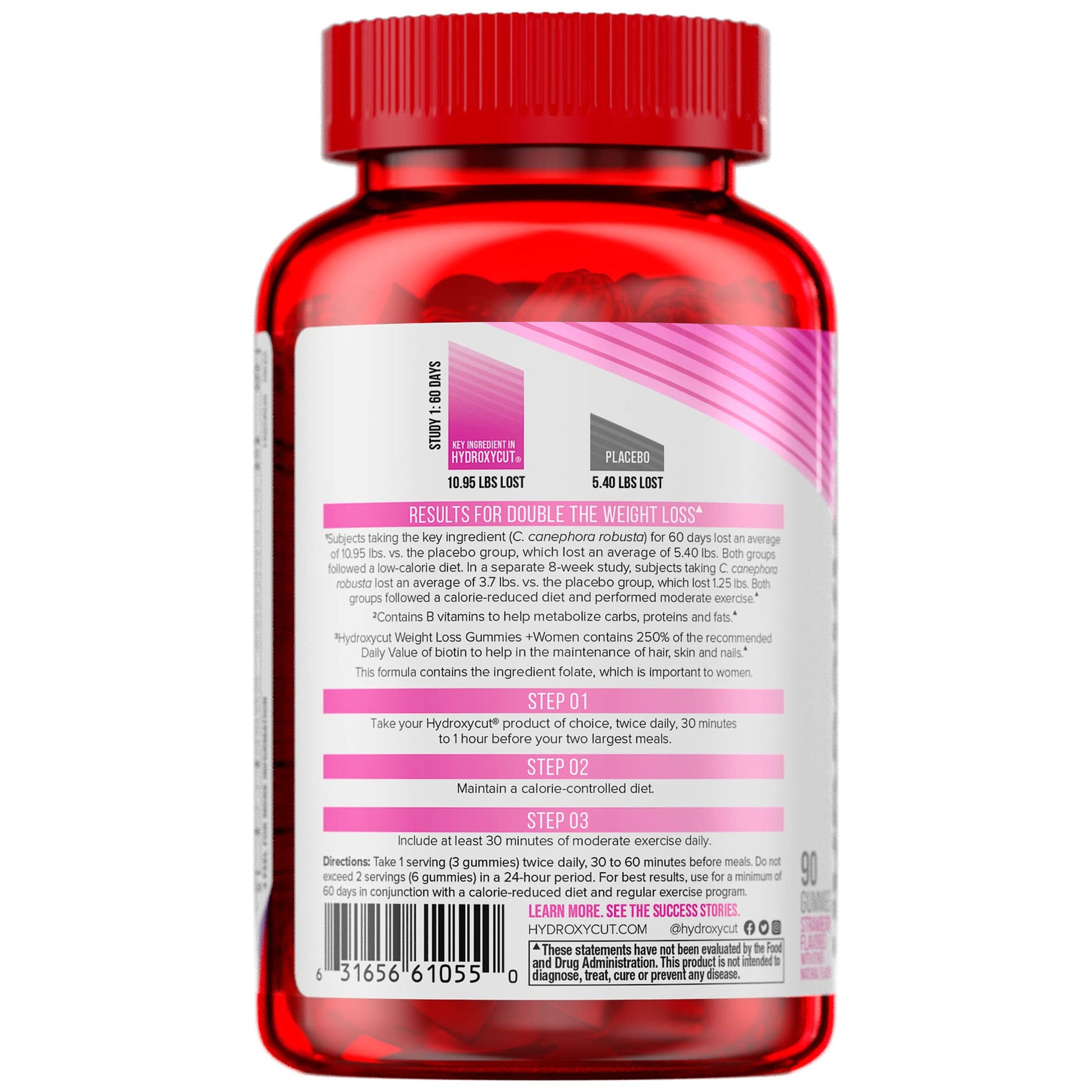 Hydroxycut Gummies + Women Strawberry 90ct HydroxycutBuy Supplements Australia