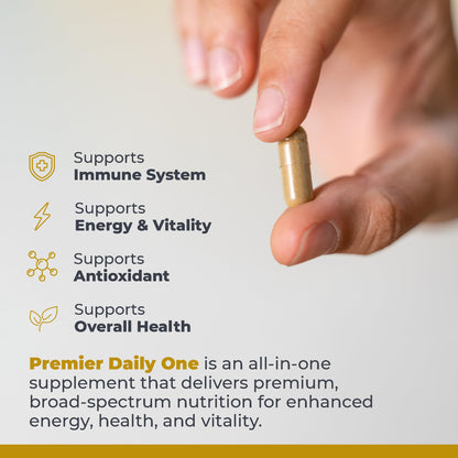 Premier Research Labs Premier Daily One - Super Greens, Vegetable Supplements for Adults with Cruciferous Veggies, Milk Thistle for Liver Support, Phytonutrients, Beta Glucan - 60 Vegetarian Capsules Premier Research LabsBuy Supplements Australia