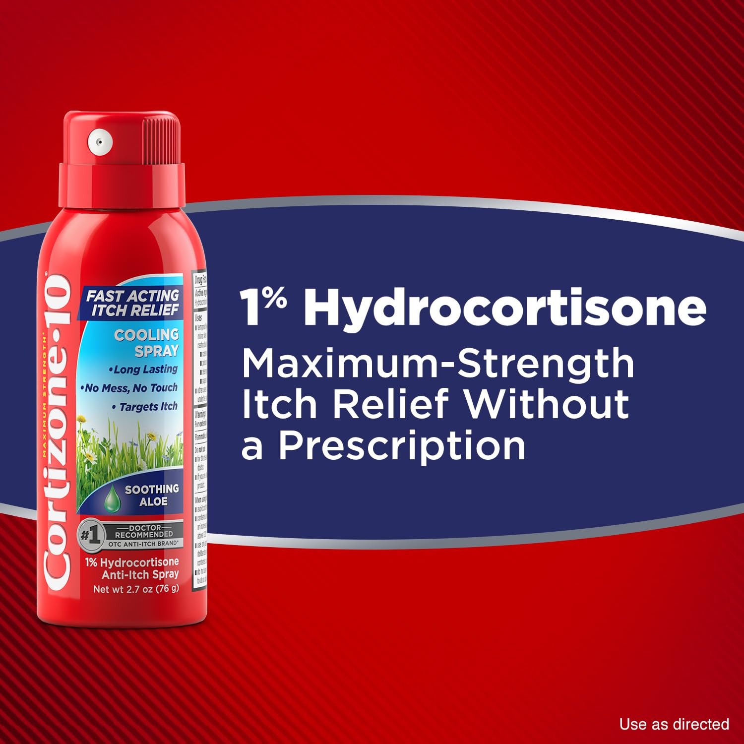Cortizone 10 Maximum Strength Soothing Aloe Itch Relief Cooling Spray, 1% Hydrocortisone, Fast-Acting, Anti-Itch Spray for Bug Bites, Rash, Eczema, Psoriasis, Poison Ivy, Oak, Sumac, 2.7 oz Cortizone 10Buy Supplements Australia