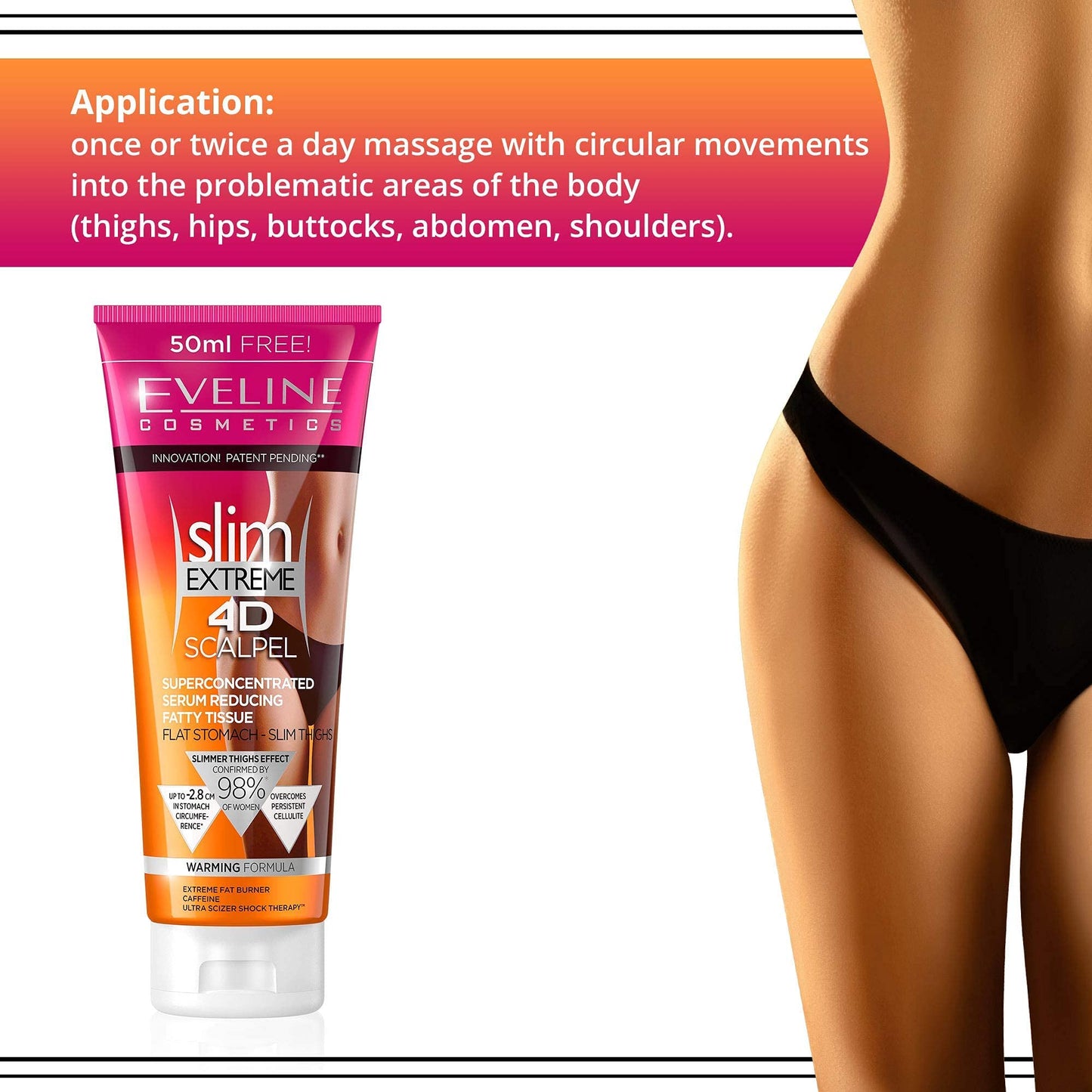 Slim Extreme 4D Scalpel Super Concentrated Serum Reducing Fatty Tissue Eveline CosmeticsBuy Supplements Australia