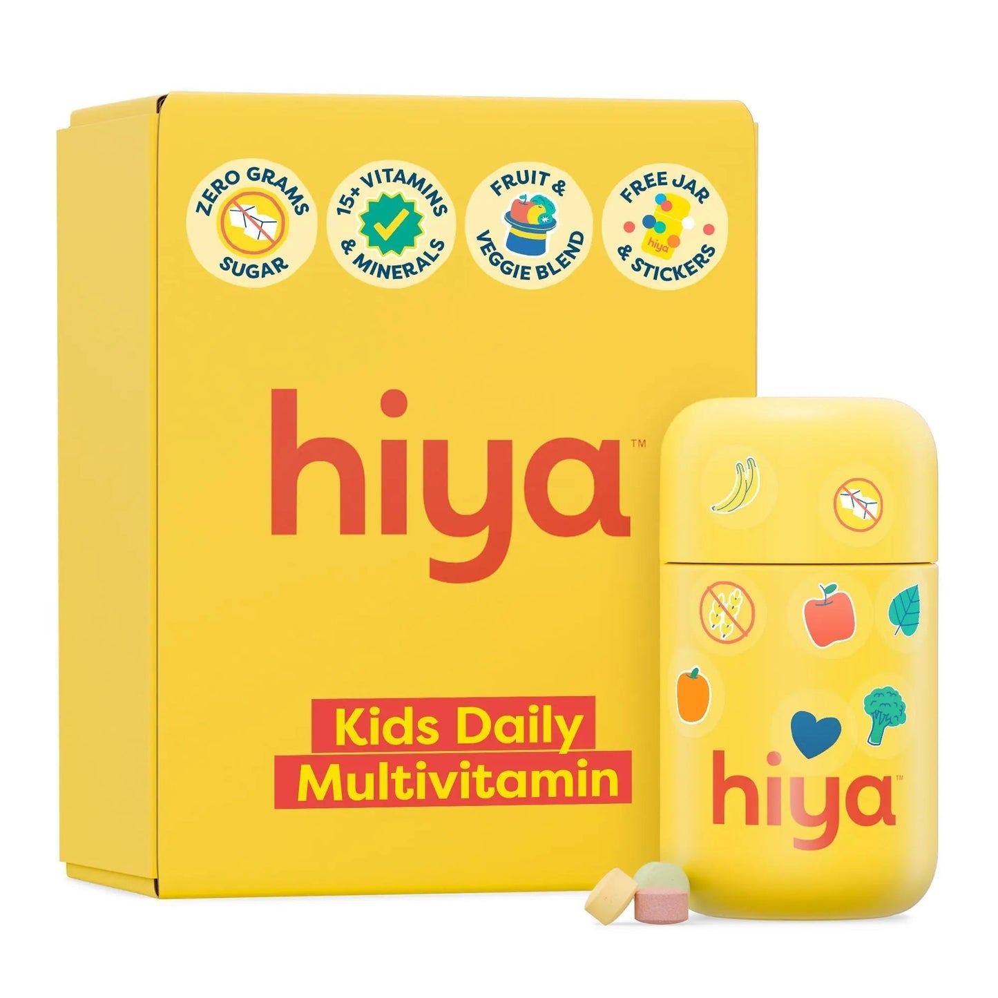 HIYA Kids Multivitamin Tablets – 15+ Essential Vitamins & Minerals with Fruits & Veggies for Ages 2+, Supports Growth HIYABuy Supplements Australia