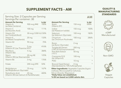CASIDOR - Dominus MULTIVITAMINS for Men + Performance Formula | AM + PM | – 30 Days Serving | Energy, Performance, Recovery & Sleep CASIDORBuy Supplements Australia