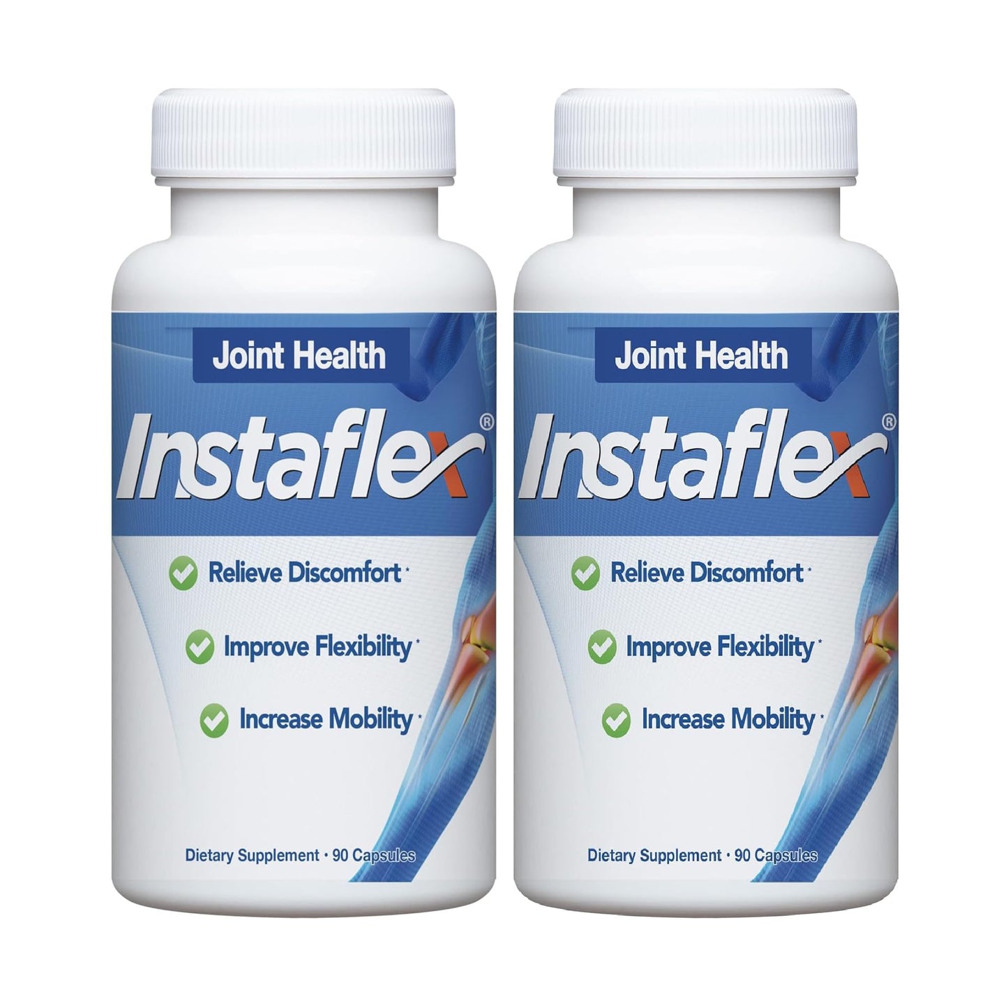 Instaflex Joint Support Supplement for Men and Women - Glucosamine, MSM, White Willow, Turmeric, Ginger, Cayenne, Hyaluronic Acid - 180 Capsules InstaflexBuy Supplements Australia