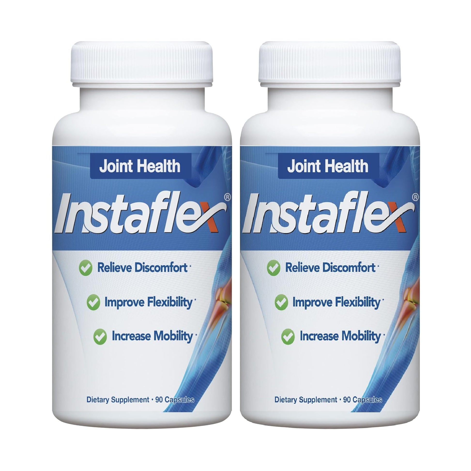 Instaflex Joint Support Supplement for Men and Women - Glucosamine, MSM, White Willow, Turmeric, Ginger, Cayenne, Hyaluronic Acid - 180 Capsules InstaflexBuy Supplements Australia