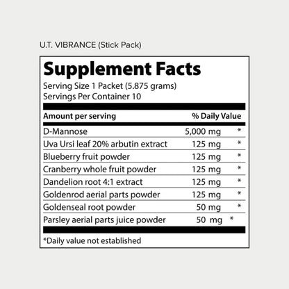 Vibrant Health, U.T. Vibrance Stick Packs, Crisis Intervention for Urinary Tract Health, 10 Servings Vibrant HealthBuy Supplements Australia