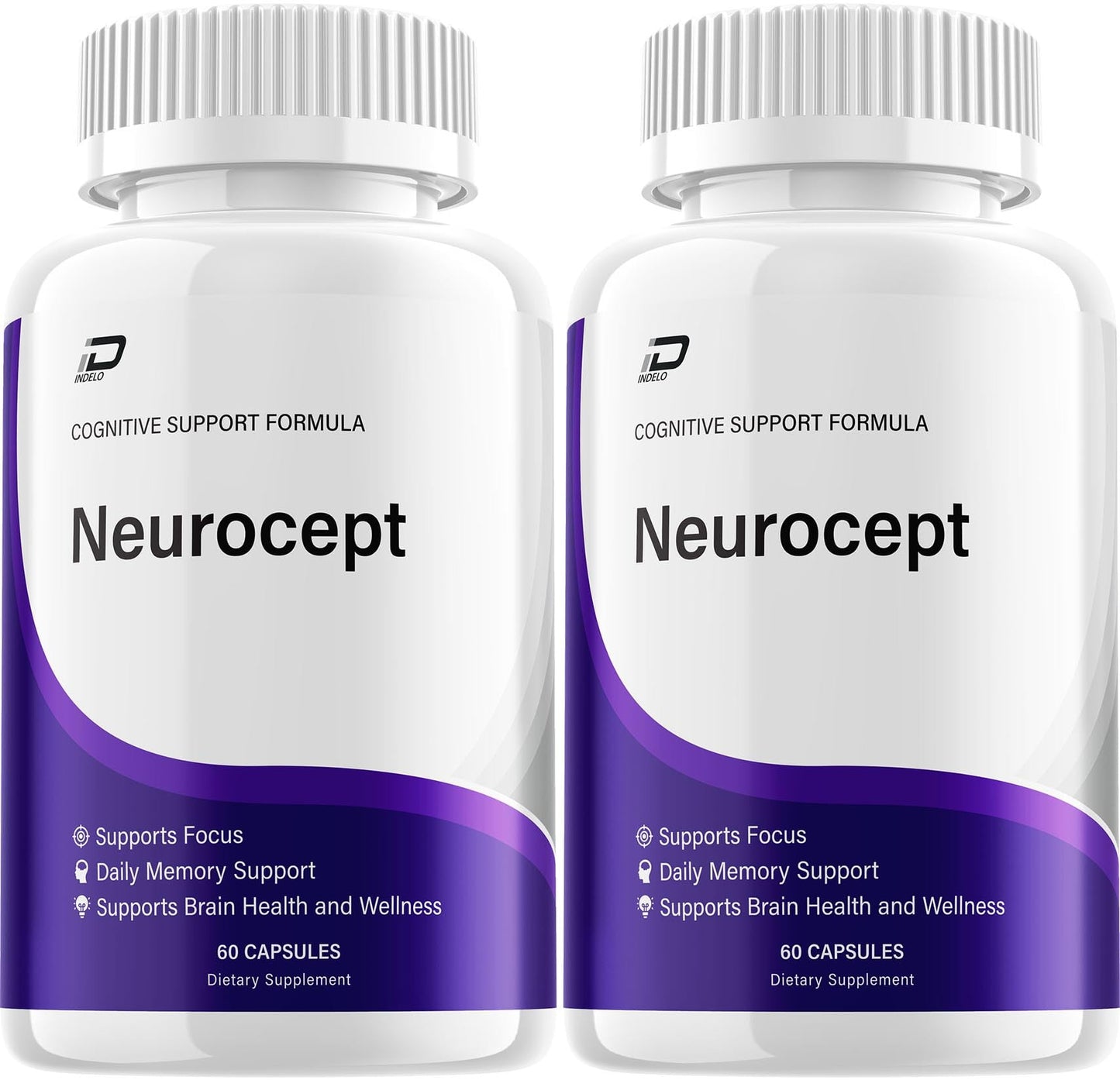 Neurocept Supplement Capsules – All Natural Maximum Strength Formula, Focus & Memory Support (2 Pack – 120 Capsules) IndeloBuy Supplements Australia