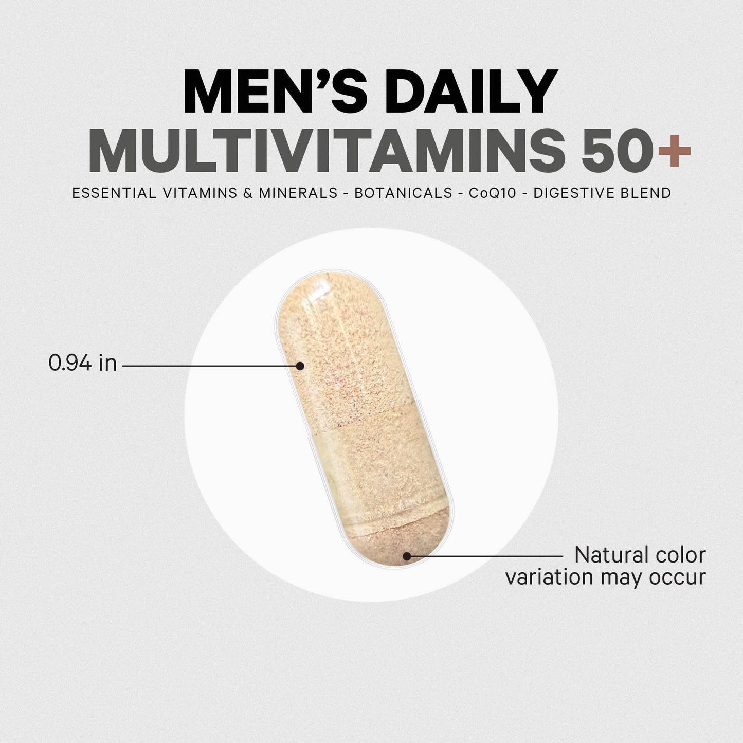 Codeage Men's Multivitamin 50+ Supplement - Essential Vitamins for Men Over 50 Years Old, Minerals, CoQ10, Turmeric, Saw Palmetto, Maca, Panax Ginseng, Probiotics & Botanicals - Non-GMO - 90 Capsules CodeageBuy Supplements Australia