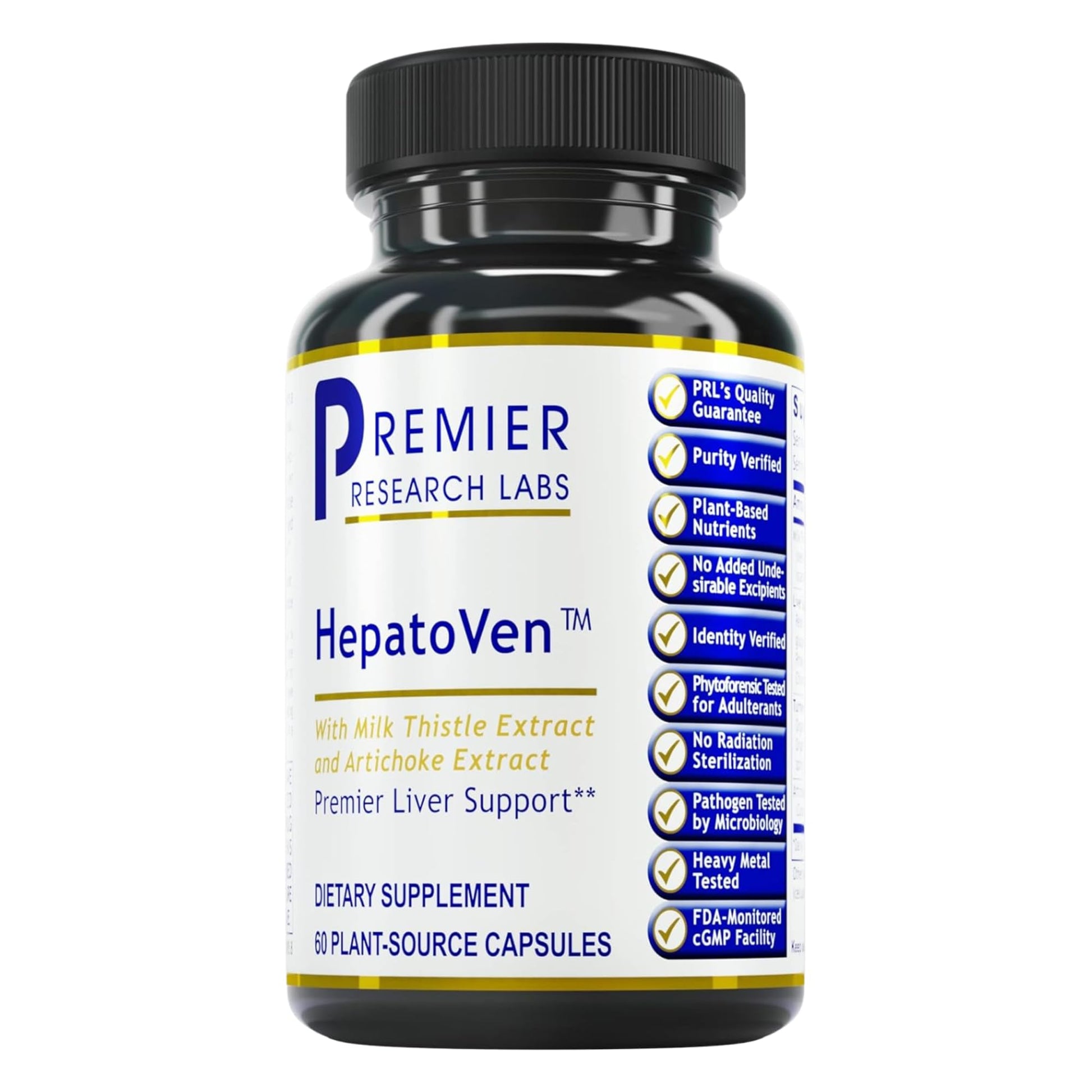 Premier Research Labs HepatoVen - Milk Thistle Liver Support, Liver Cleanse & Maintain, Liver Pills, Liver Vitamins for Women & Men with Artichoke Extract - 60 Vegetarian Capsules Premier Research LabsBuy Supplements Australia