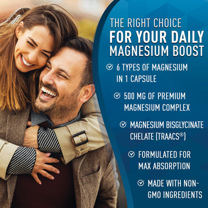Magnesium Complex Supplement - Magnesium Citrate, Malate, Taurate, Oxide Purely OptimalBuy Supplements Australia