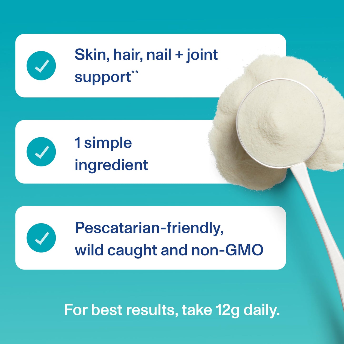 Vital Proteins Marine Collagen Peptides Powder Supplement for Skin Hair Nail Joint - Hydrolyzed Collagen