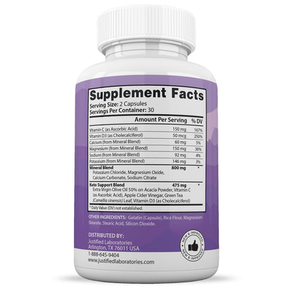 (5 Pack) Ultra Fast Pure Keto Boost Pills 1275MG New & Improved Formula Contains Apple Justified LaboratoriesBuy Supplements Australia