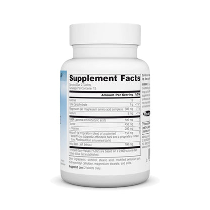 Source Naturals Serene Science Theanine Serene with Relora, Magnesium and GABA - 30 Tablets Source NaturalsBuy Supplements Australia