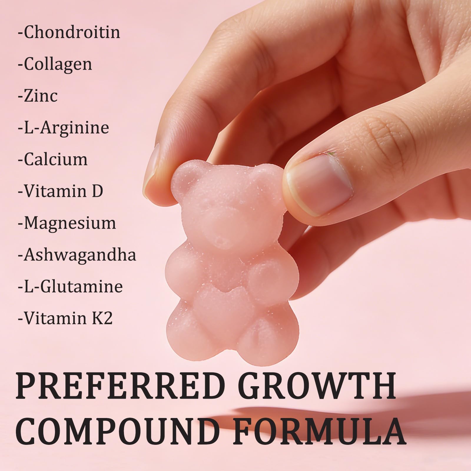 ZYGCDZ Growth Gummies for Kids & Teens - Natural Height Support with Vitamin D3, K2, Calcium & Ashwagandha - Bone Strength Supplement for Picky Eaters Ages 5+ (Watermelon Flavor) (1) ZYGCDZBuy Supplements Australia