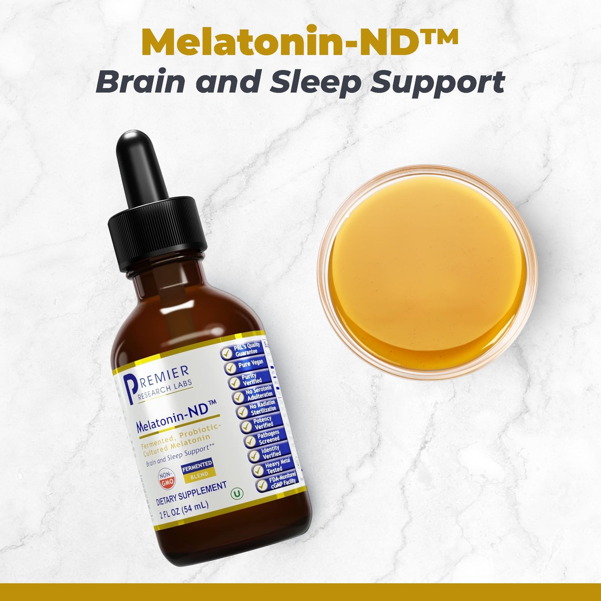 Premier Research Labs Melatonin-ND - Melatonin Liquid, Liquid Melatonin for Adults, Sublingual Melatonin Drops, Made with Organic Ingredients, Vegan Friendly - 2 Fl Oz (54 Servings) Premier Research LabsBuy Supplements Australia