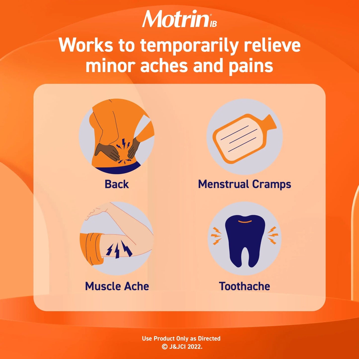 Motrin IB Ibuprofen 200mg Tablets, Ibuprofen Pain & Fever Reliever for Headache, Backache, Muscular Aches, Menstrual Pain & Minor Arthritis Pain, Over-The-Counter NSAID Medicine, 225 ct MotrinBuy Supplements Australia