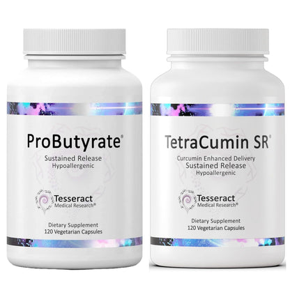 Tesseract Medical Research ProButyrate Gut Health Supplement, Butyric Acid Complex & TetraCumin SR Joint Support Supplement, Sustained Release Tesseract Medical ResearchBuy Supplements Australia