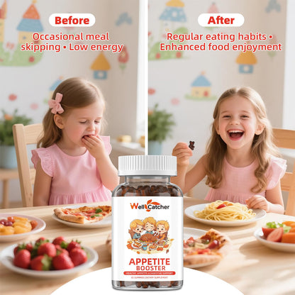 Appetite Booster Gummies for Kids Adults: Appetite Support Supplement with Bromelain Hawthorn Zinc Vitamin B12 for Healthy Digestive & Nutritional Balance, Sugar Free Mixed Fruit Flavor Vegan 30 Days WellcatcherBuy Supplements Australia