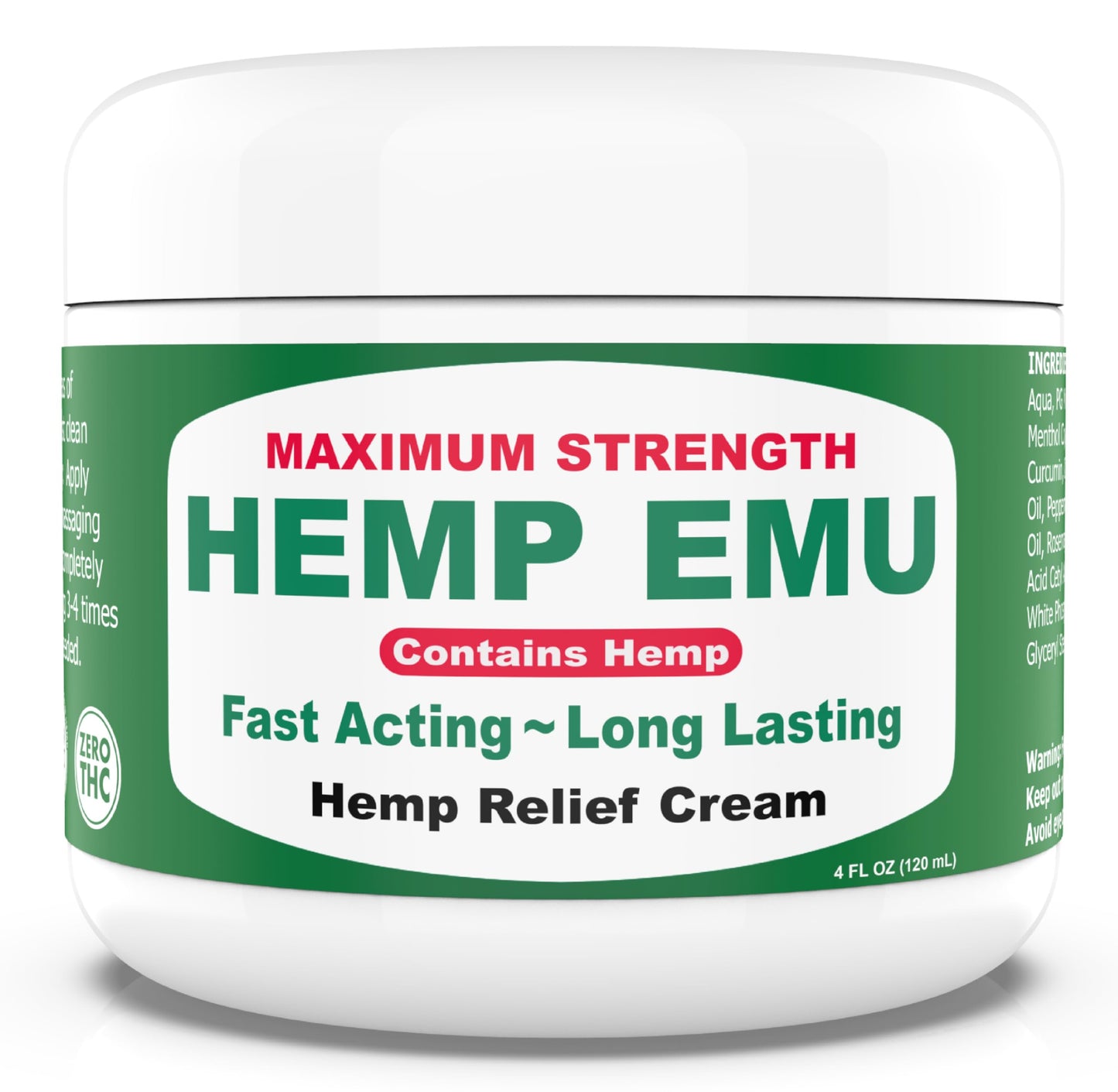 Hemp Emu Hemp Cream – 4oz Cream Hemp EmuBuy Supplements Australia