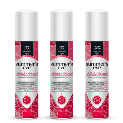Summer's Eve Blissful Escape Daily Refreshing Feminine Spray, 2 oz, 3 Pack Summer's EveBuy Supplements Australia