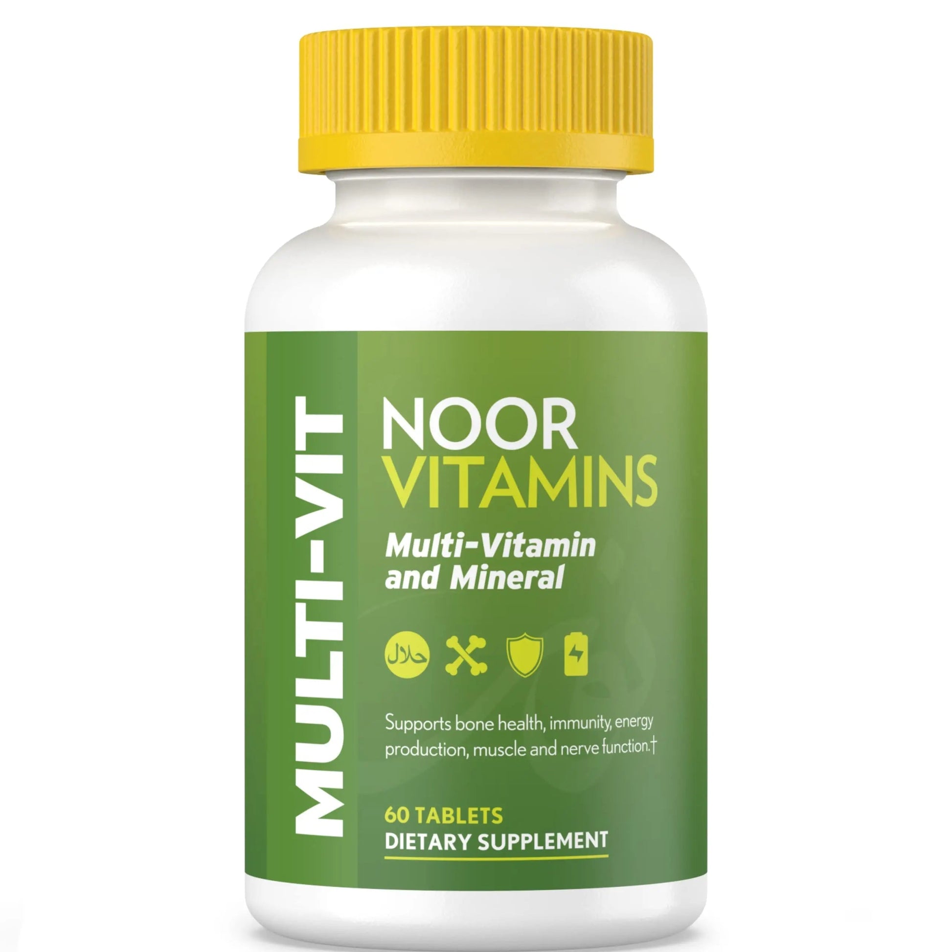 Noor Vitamins Halal Vitamins, Daily Multivitamin, Halal Vitamin for Women and Men, 30 Vitamins & Minerals, A, B12, C, Iron, Zinc to support general health Noor VitaminsBuy Supplements Australia