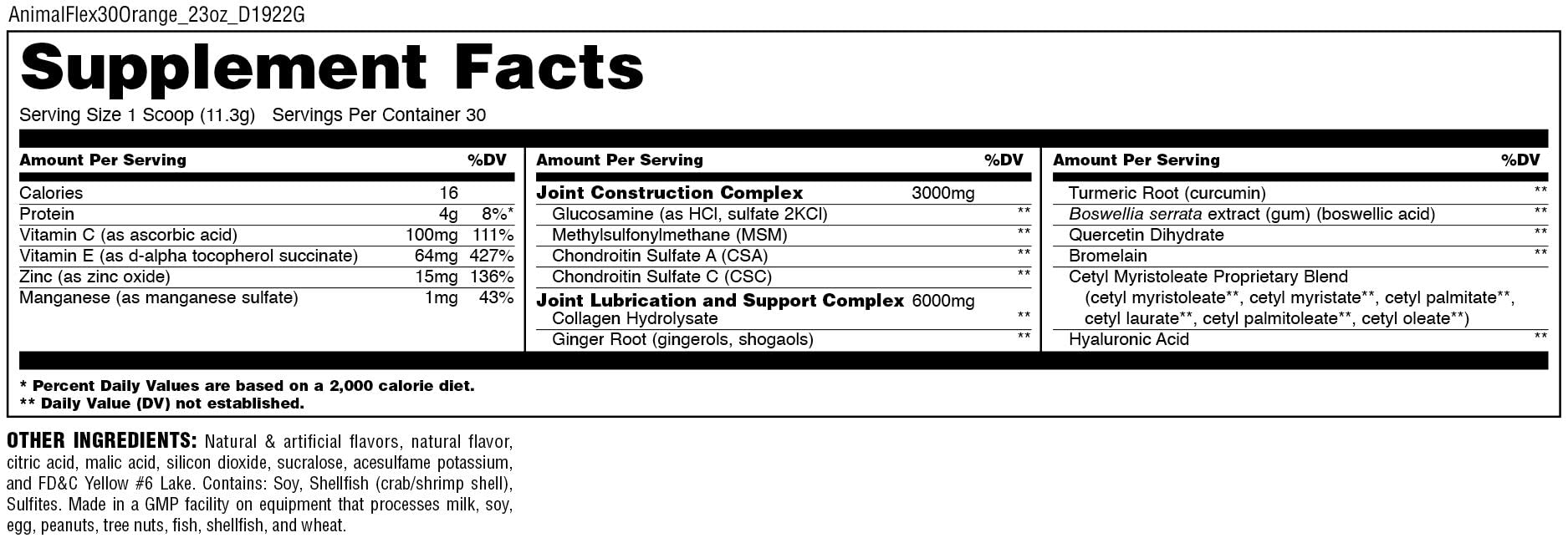 Animal Flex All-in-one Complete Joint Supplement, Turmeric Root Curcumin, Collagen AnimalBuy Supplements Australia