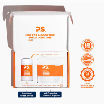 PS Longevity Supplement – Anti-Aging Multivitamin for Men & Women – Premium Methylated B Vitamins, CoQ10, NR, Urolithin A & Natural Antioxidants – Cellular Health, Energy & Memory – 2 Month Supply PSBuy Supplements Australia