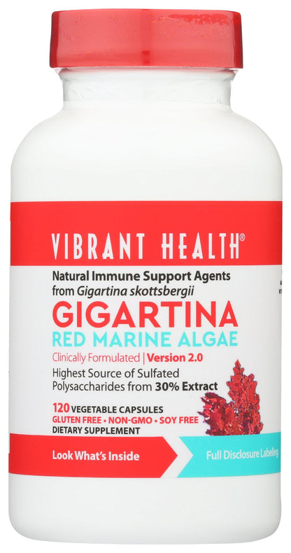 Vibrant Health, Gigartina Red Marine Algae, Plant-Based Immune Support, 60 Capsules Vibrant HealthBuy Supplements Australia
