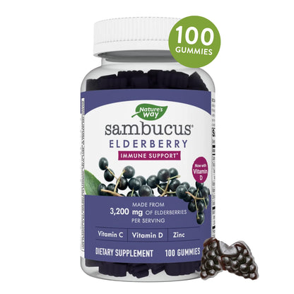 Nature's Way Sambucus Elderberry Gummies - Immune Support Supplement for Kids Nature's WayBuy Supplements Australia