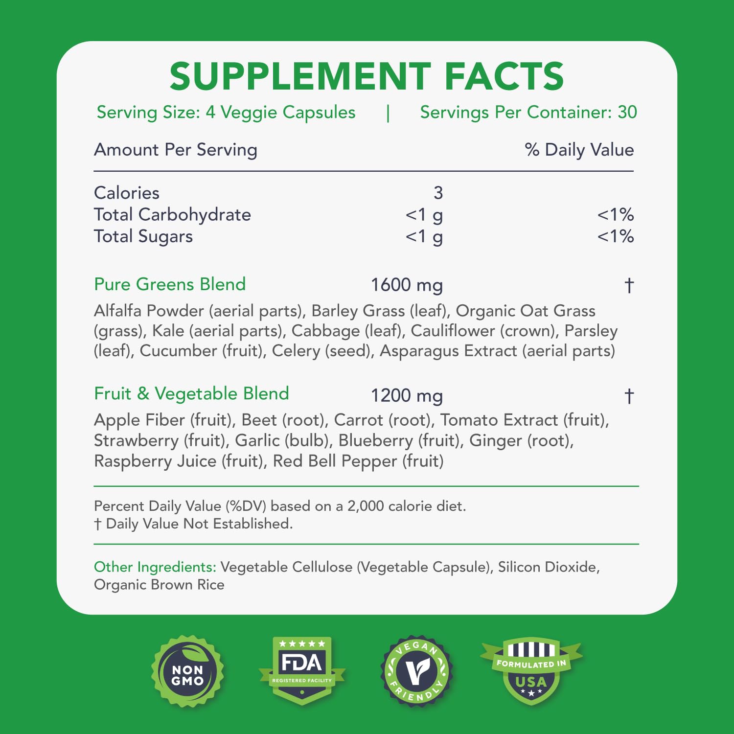 KaraMD Pure Nature | Greens, Fruit and Veggies Supplement | Vitamins, Fiber & Antioxidants | 20 Fruits and Vegetables Supplements for Energy & Digestion | Gluten Free & Vegan Friendly (30 Servings) KaraMDBuy Supplements Australia
