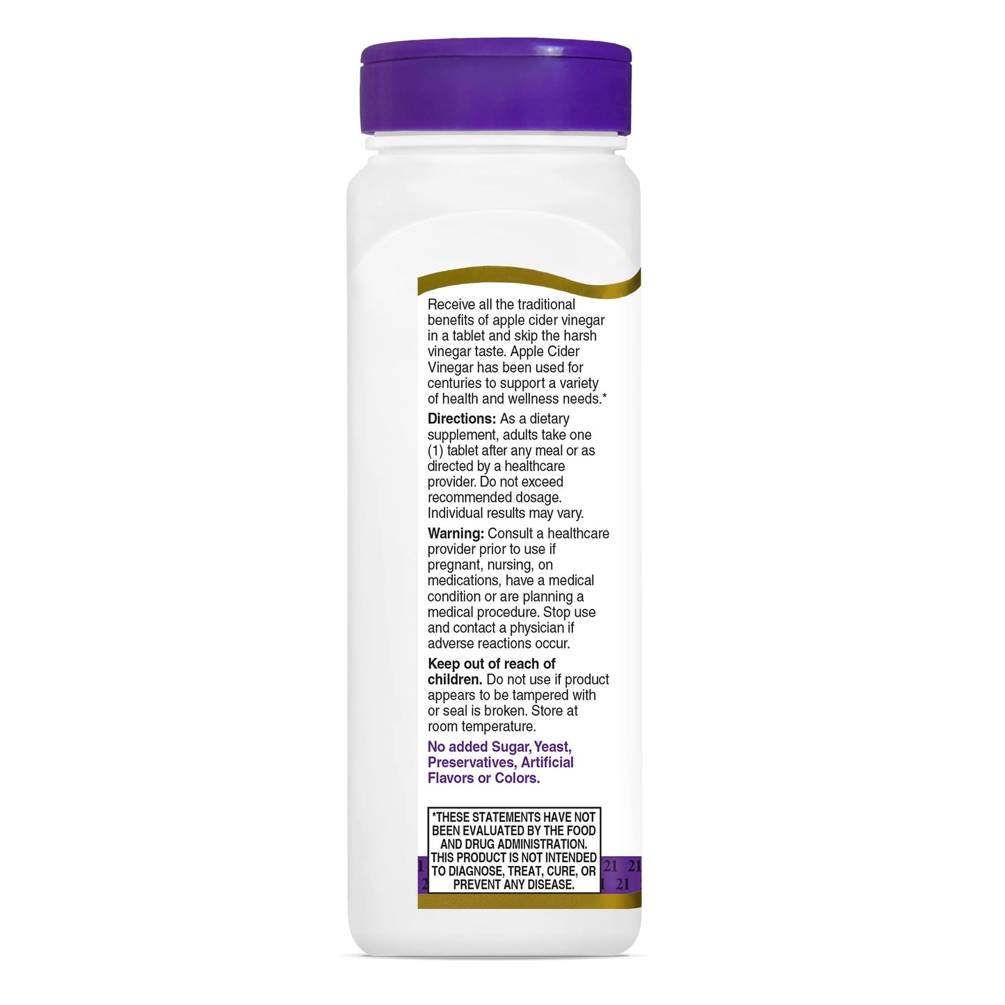 21st Century Apple Cider Vinegar 300mg Tablets, 250 Count 21st CenturyBuy Supplements Australia