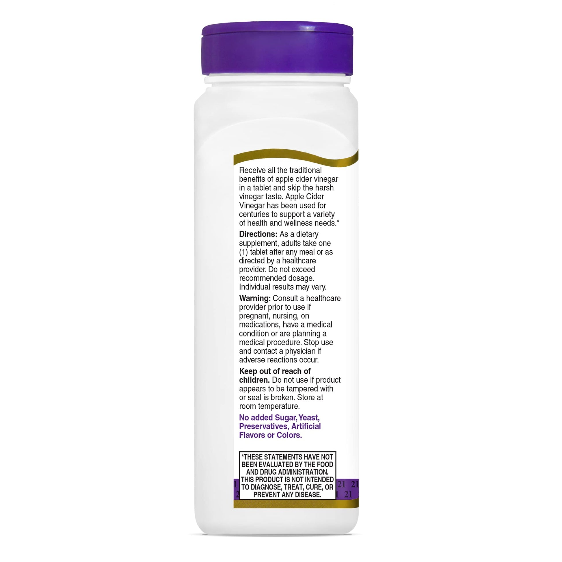 21st Century Apple Cider Vinegar 300mg Tablets, 250 Count 21st CenturyBuy Supplements Australia