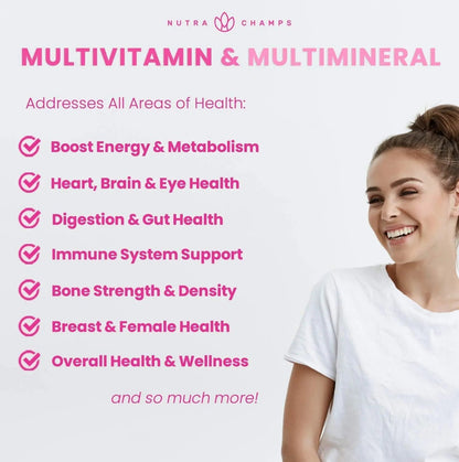 NutraChamps Biotin Gummies (2 Pack) and Womens Multivitamin Gummies (2 Pack) 4 Pack Bundle NutraChampsBuy Supplements Australia