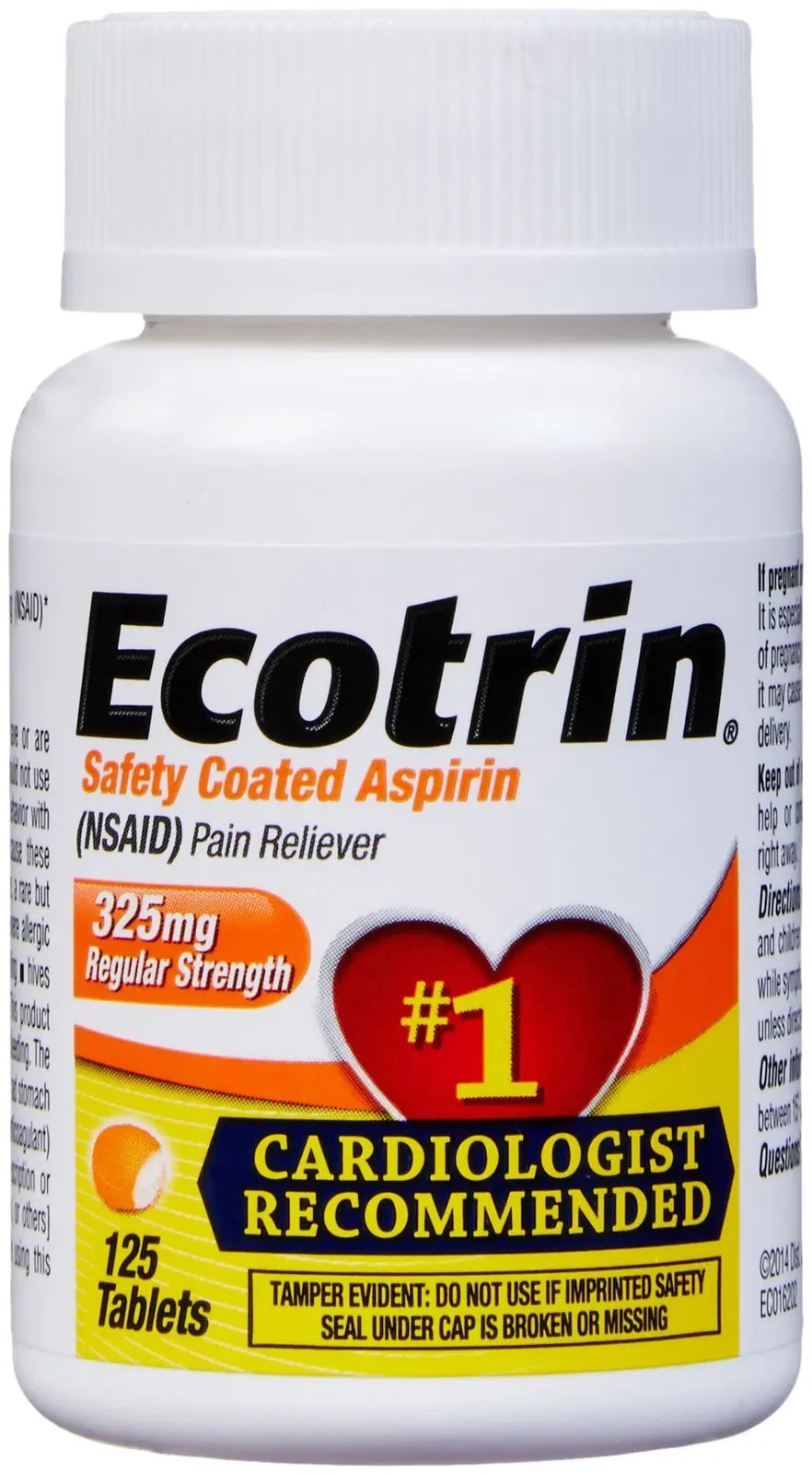 Ecotrin Regular Strength, 125 ct EcotrinBuy Supplements Australia