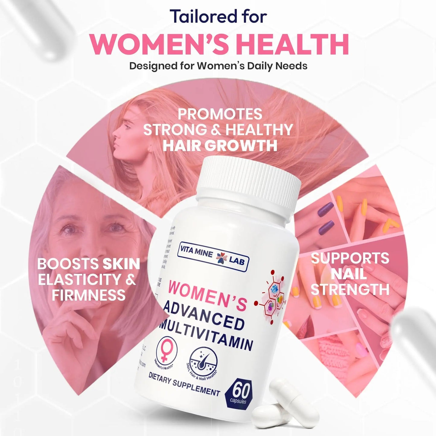 VITA MINE LAB Women's Advanced Multivitamin, Supports Energy, Immune Health & Overall Well-Being, Gluten-Free, Halal VITA MINE LABBuy Supplements Australia