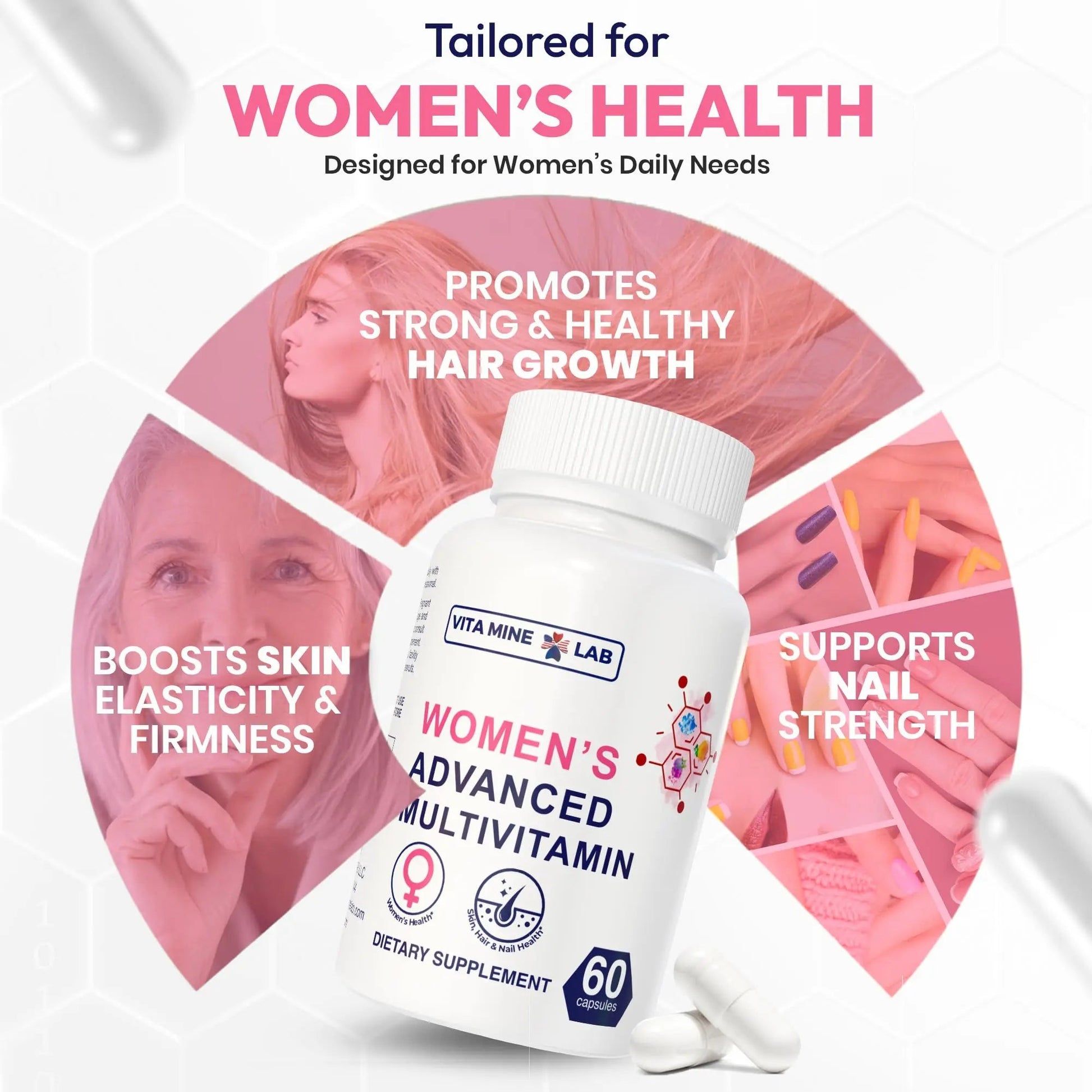 VITA MINE LAB Women's Advanced Multivitamin, Supports Energy, Immune Health & Overall Well-Being, Gluten-Free, Halal VITA MINE LABBuy Supplements Australia
