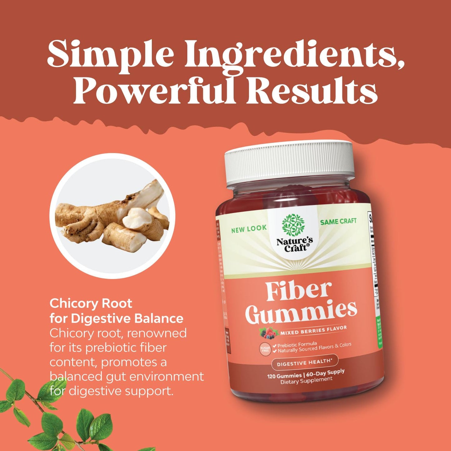 Sugar Free Fiber Gummies for Adults - High Fiber Supplement Gummies Vitamins for Adults Natures CraftBuy Supplements Australia