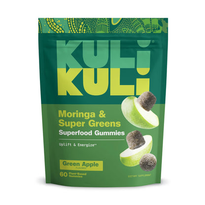 Kuli Kuli Super Energy Gummies - Energy Supplements with Moringa, Caffeine-Free Natural Energy Booster - 60 Non-GMO, Gluten-Free Moringa Gummies Kuli KuliBuy Supplements Australia