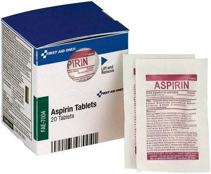 First Aid Only SmartCompliance Aspirin Refill, 2/Packet, 10 Packets/Box First Aid OnlyBuy Supplements Australia