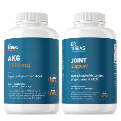 Dr. Tobias AKG Supplement & Joint Support Supplement - Supports Energy, Muscles, Cartilage & Joint Health, Non-GMO Dr. TobiasBuy Supplements Australia