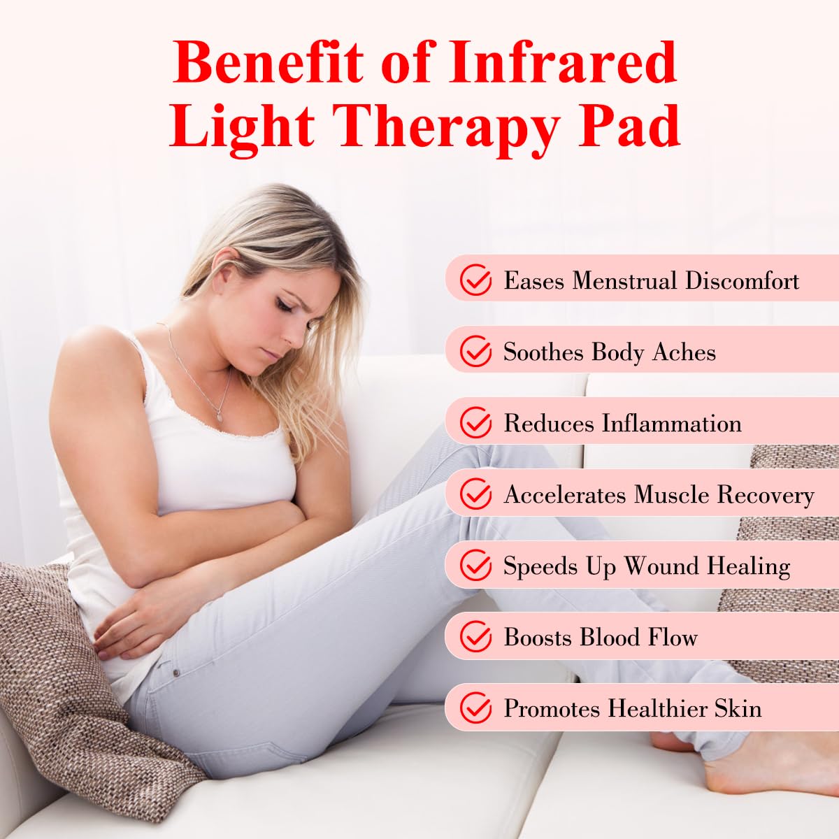 Red Light Therapy Belt for Body, Infrared Light Therapy for Pain Relief, Waterproof Red Light Therapy USUIEBuy Supplements Australia