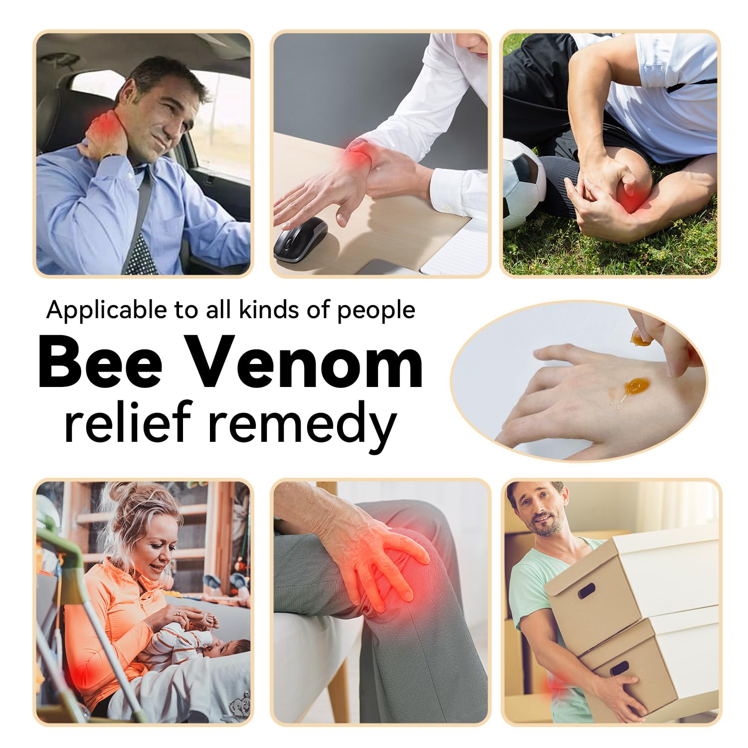 Cedonivor Bee Venom Joint Cream, Joint & Muscle Soothing, Bee Venom Cream for Back, Knee, Hands, Neck, Feet CedonivorBuy Supplements Australia