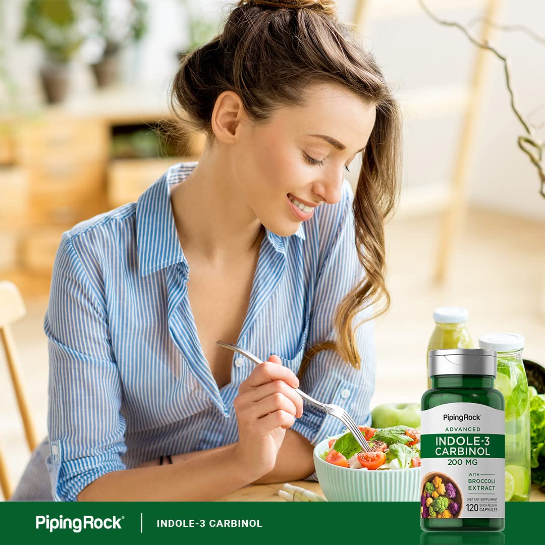 Piping Rock Indole 3 Carbinol | 200mg | 120 Capsules | I3C with Broccoli Extract | Non-GMO, Gluten Free Supplement Piping RockBuy Supplements Australia