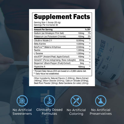 Transparent Labs Stim-Free Pre-Workout - Caffeine & Stim Free Pre Workout Powder Transparent LabsBuy Supplements Australia