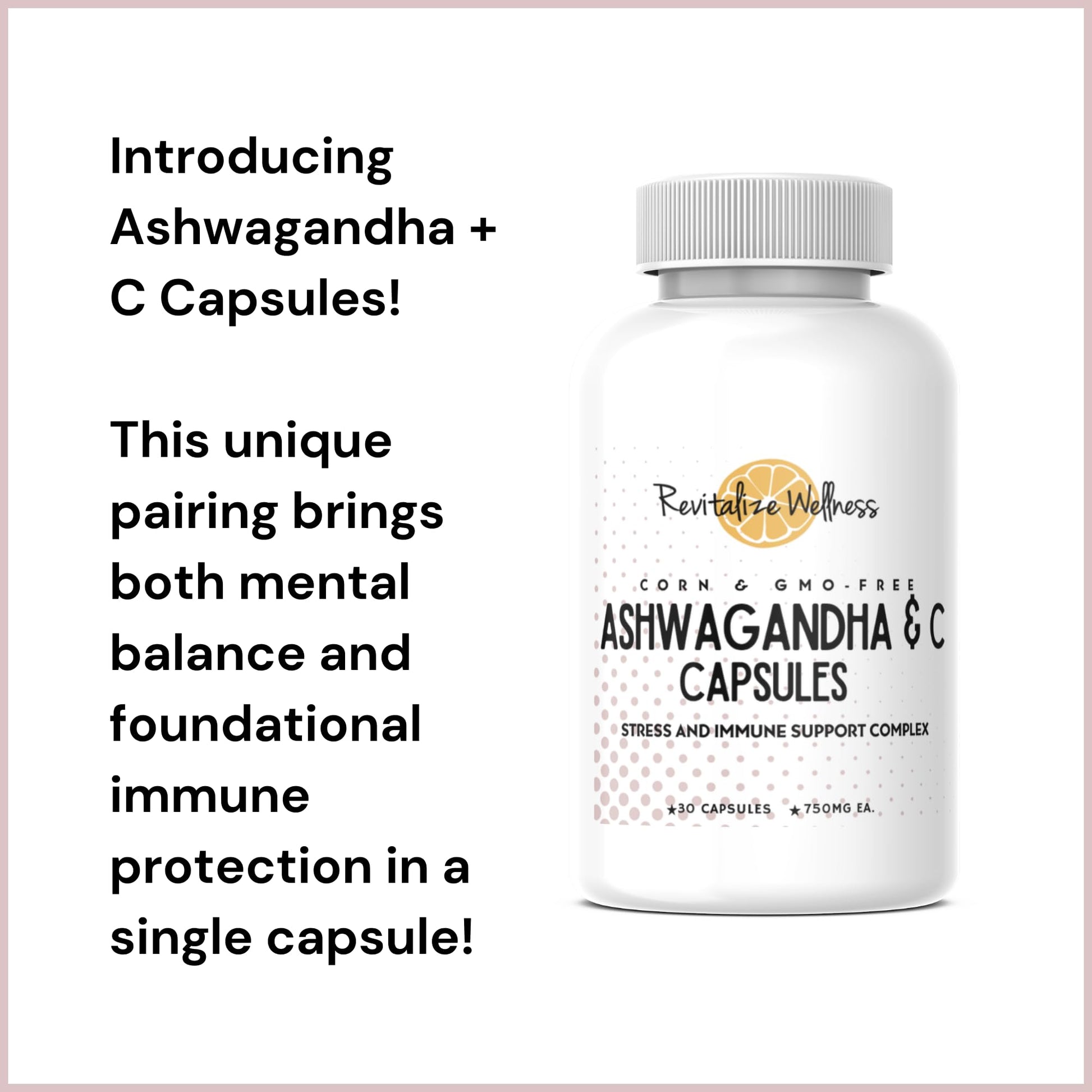 Revitalize Wellness Ashwagandha + Vitamin C Capsules | Stress and Immune Support Complex | with 550 mg Ashwagandha and 200 mg Vitamin C per Serving | 30 Servings Revitalize WellnessBuy Supplements Australia